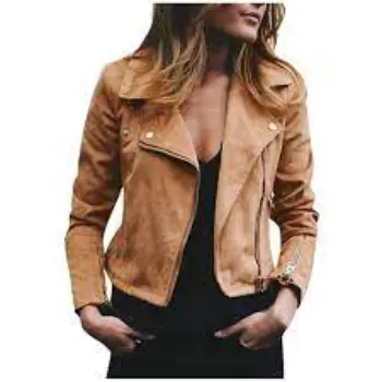 Faux Suede Jacket for Women Stylish